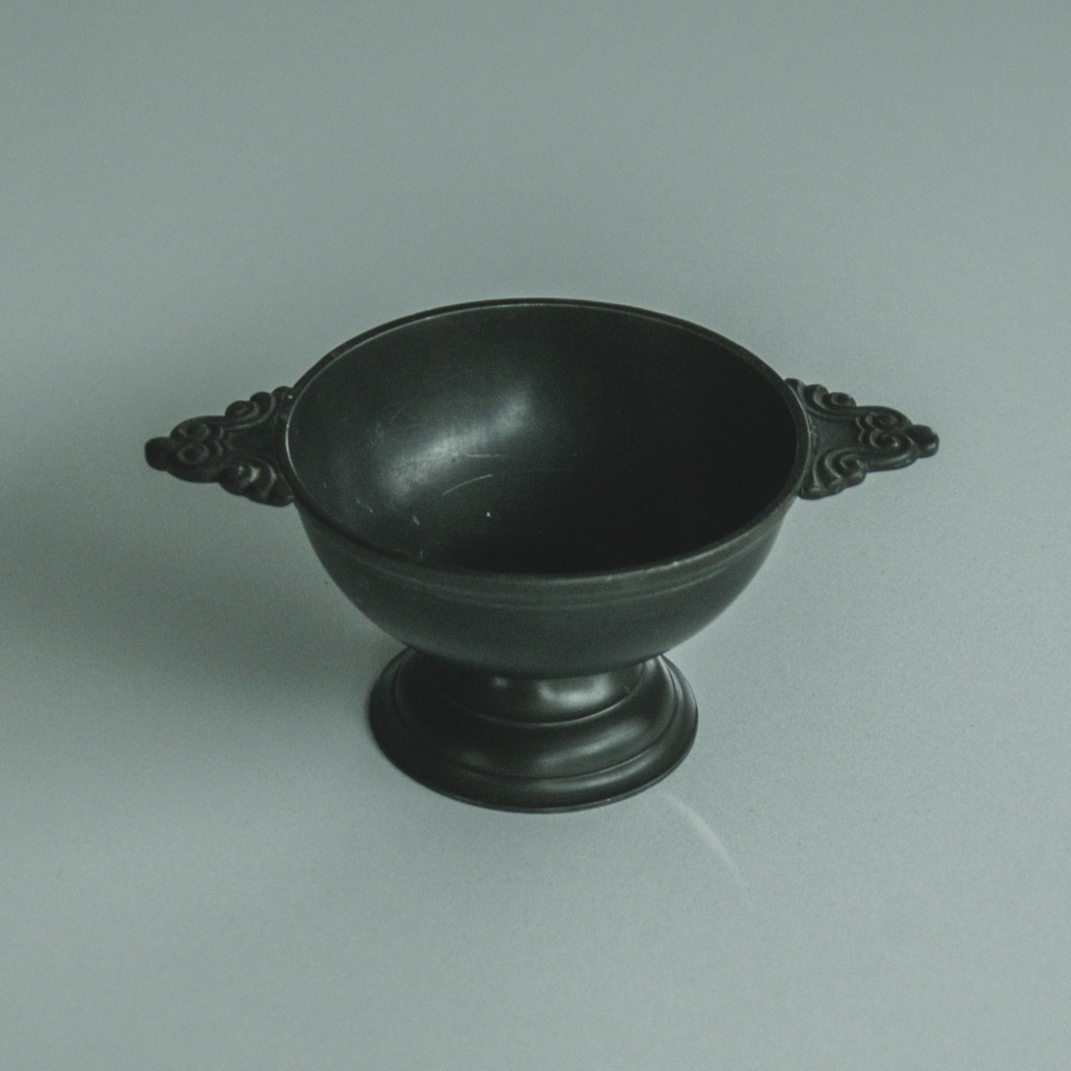 Small Pewter Brandy Bowl — side angle