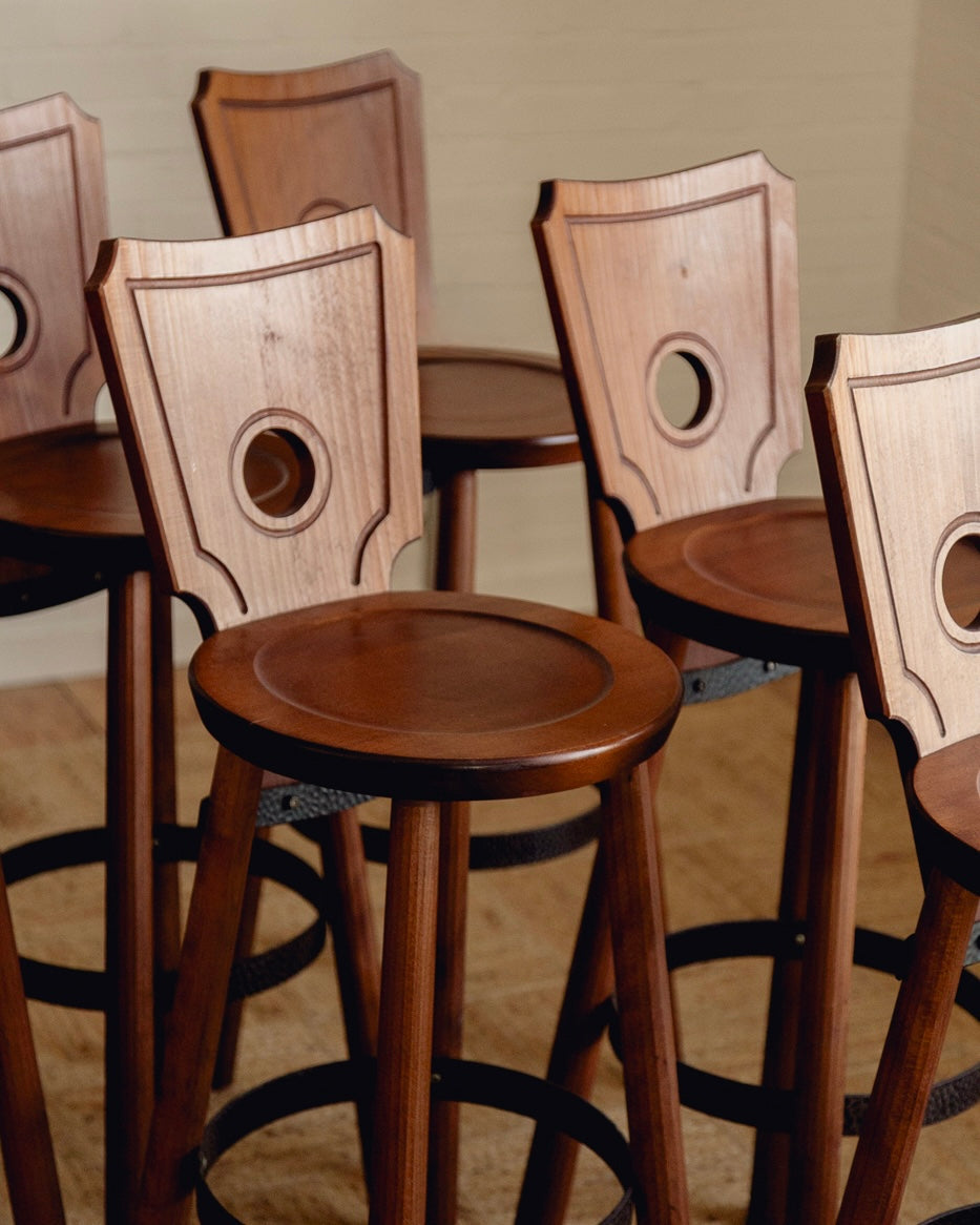 Brutalist Bar Stools - Priced Individually — lifestyle setting
