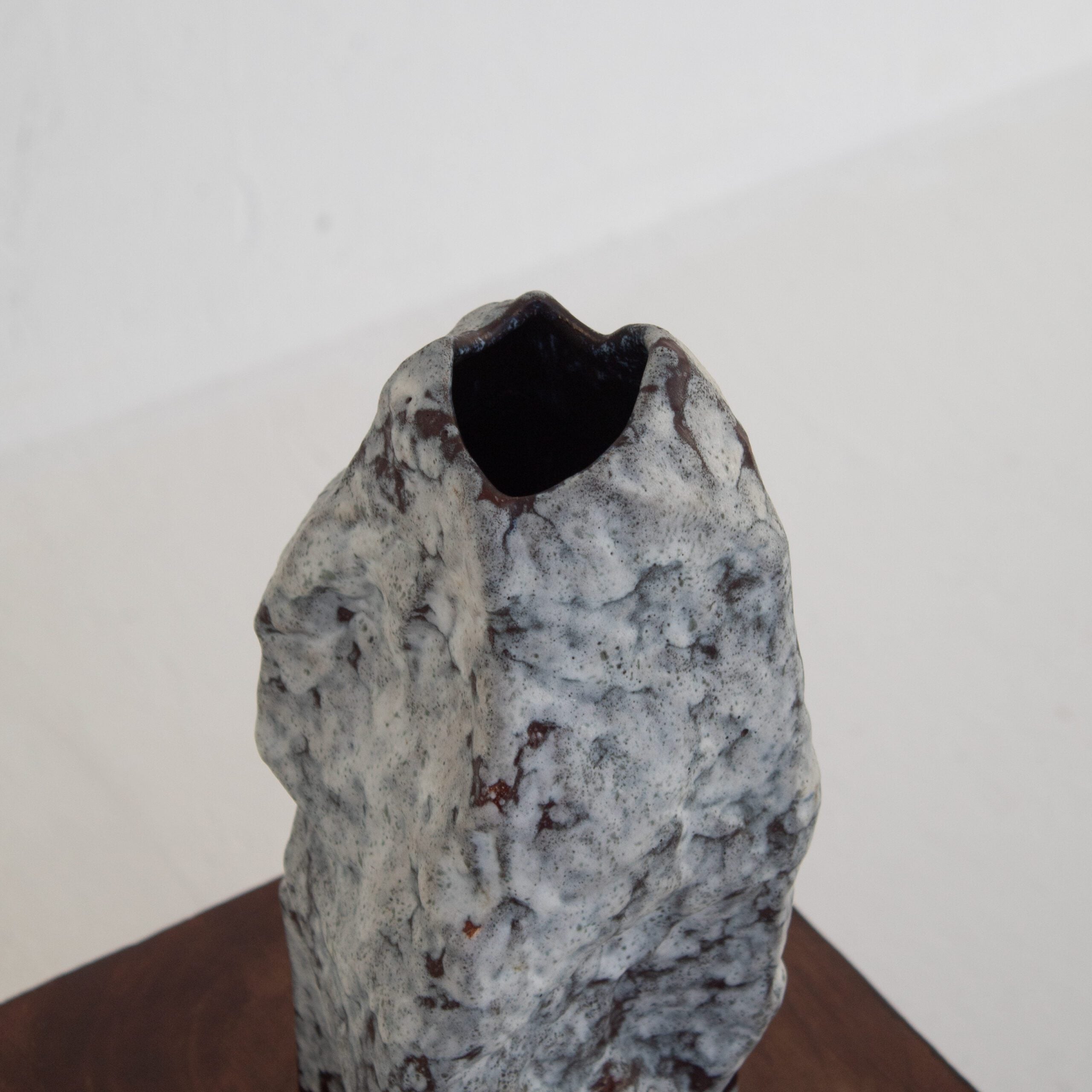 German Ceramic Vase with Sculptural Form — alternate view