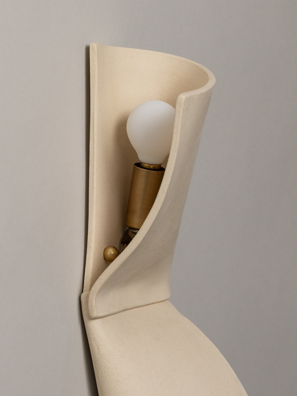 Double Shai Sconce, Bone — in context