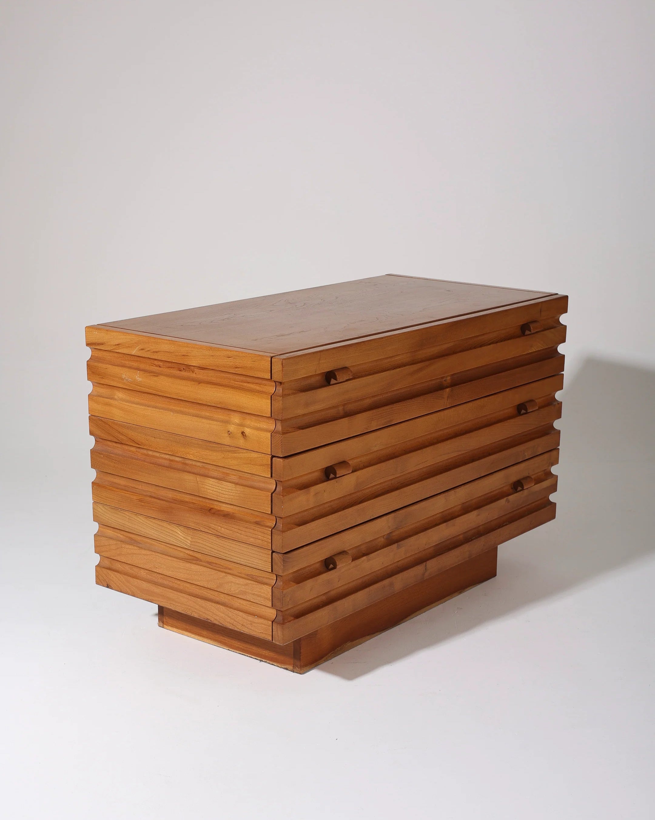Maison Regain Cabinet in Elm Wood, 1970 France