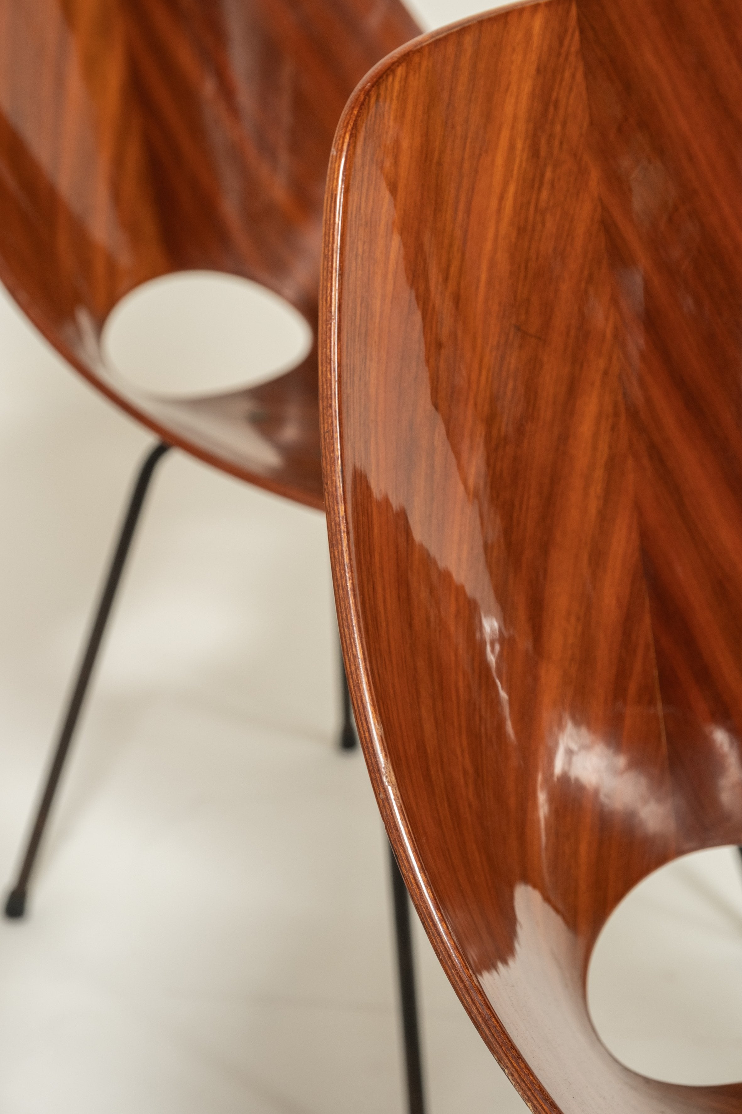 Set of 6 Medea Chairs by Vittorio Nobili, Italy, 1955 — detail view