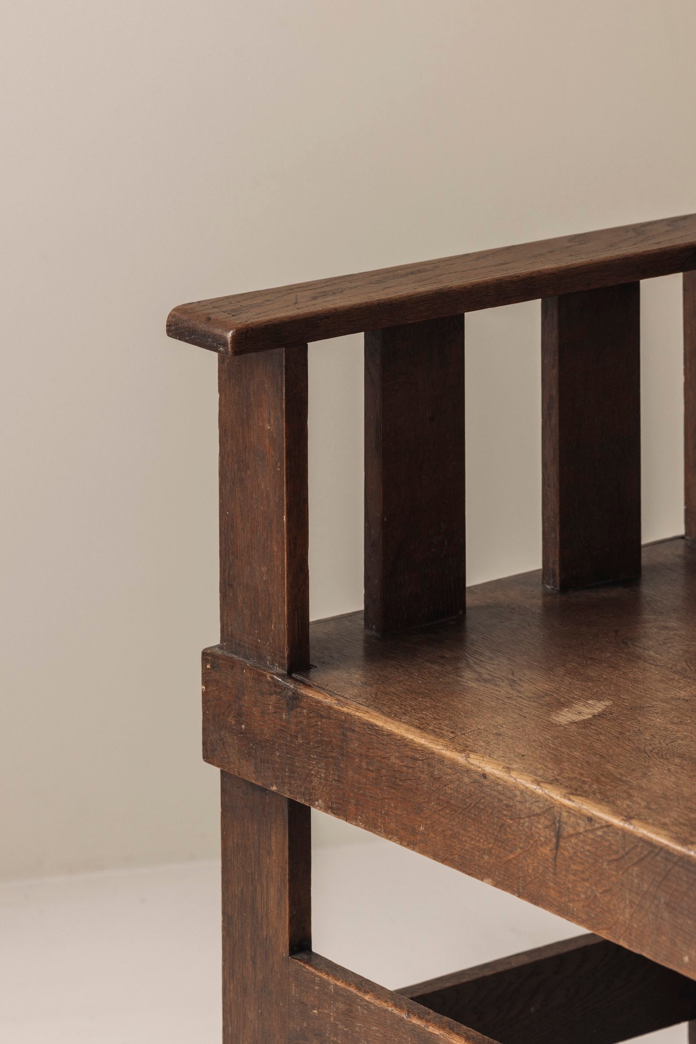 Rare French armchair in said oak, early 1930s. — view 10