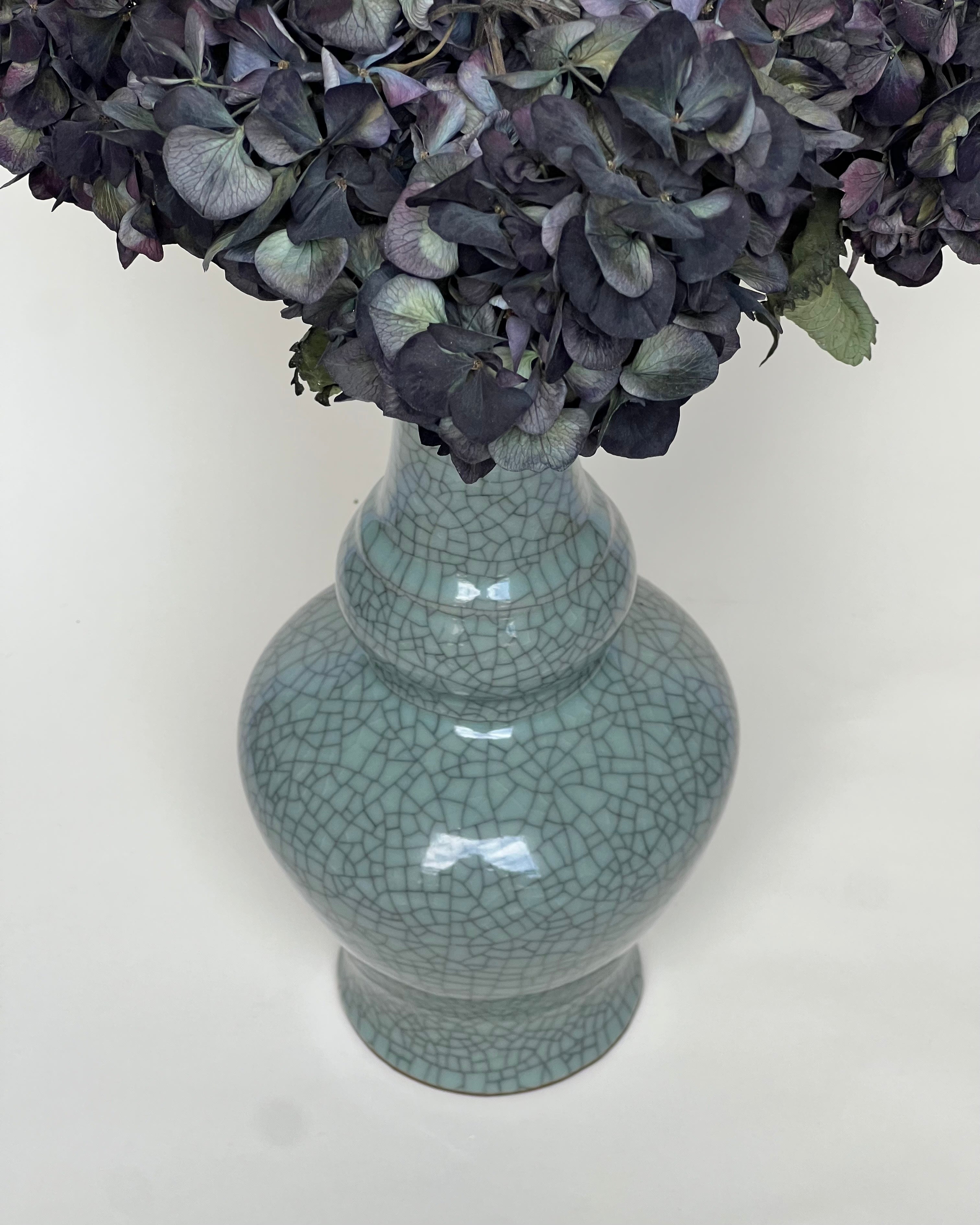 Cracked Celadon Vase - Korea, 20th/21st century — side angle
