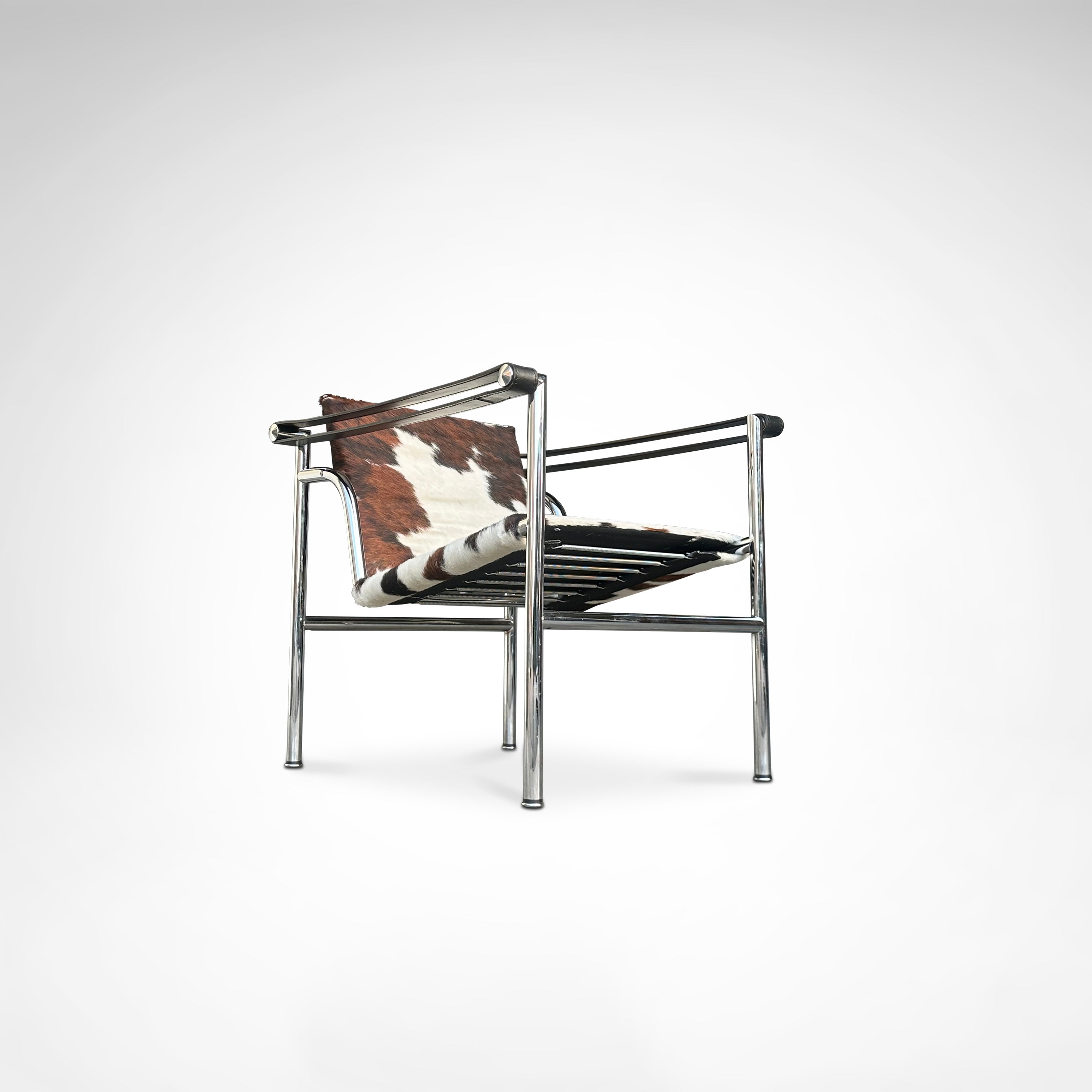 LC1 ponyskin armchair by Le Corbusier et al for Cassina 1980s — alternate view