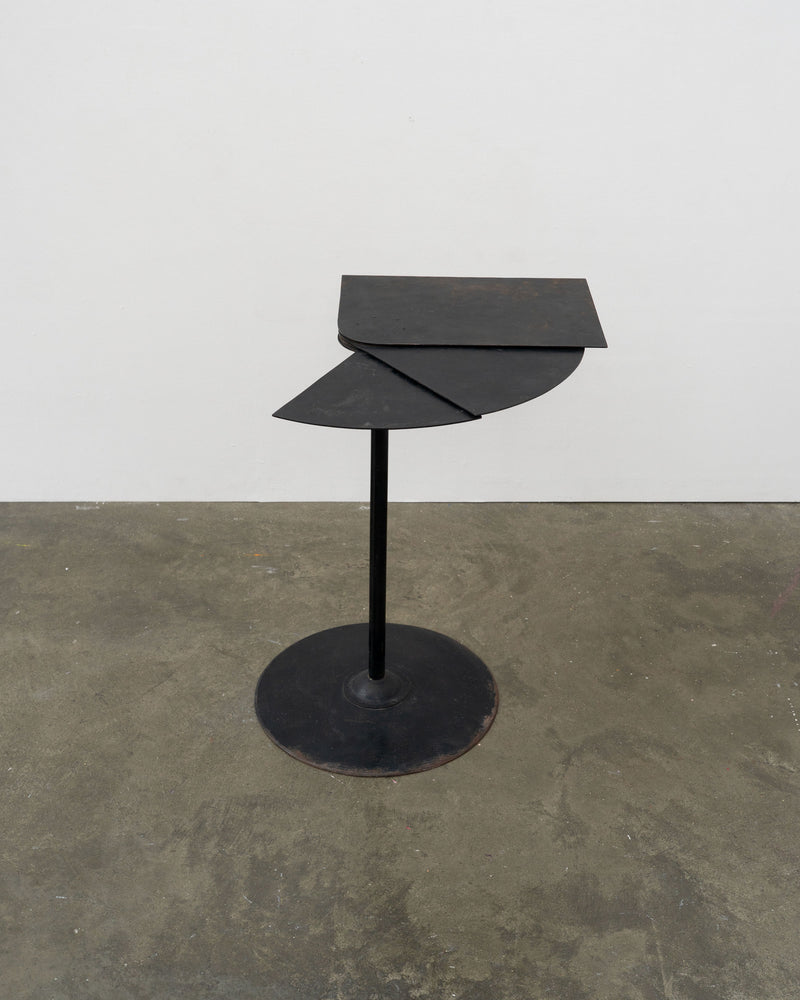 Pierre Chareau Hélice table with geometric black metal top