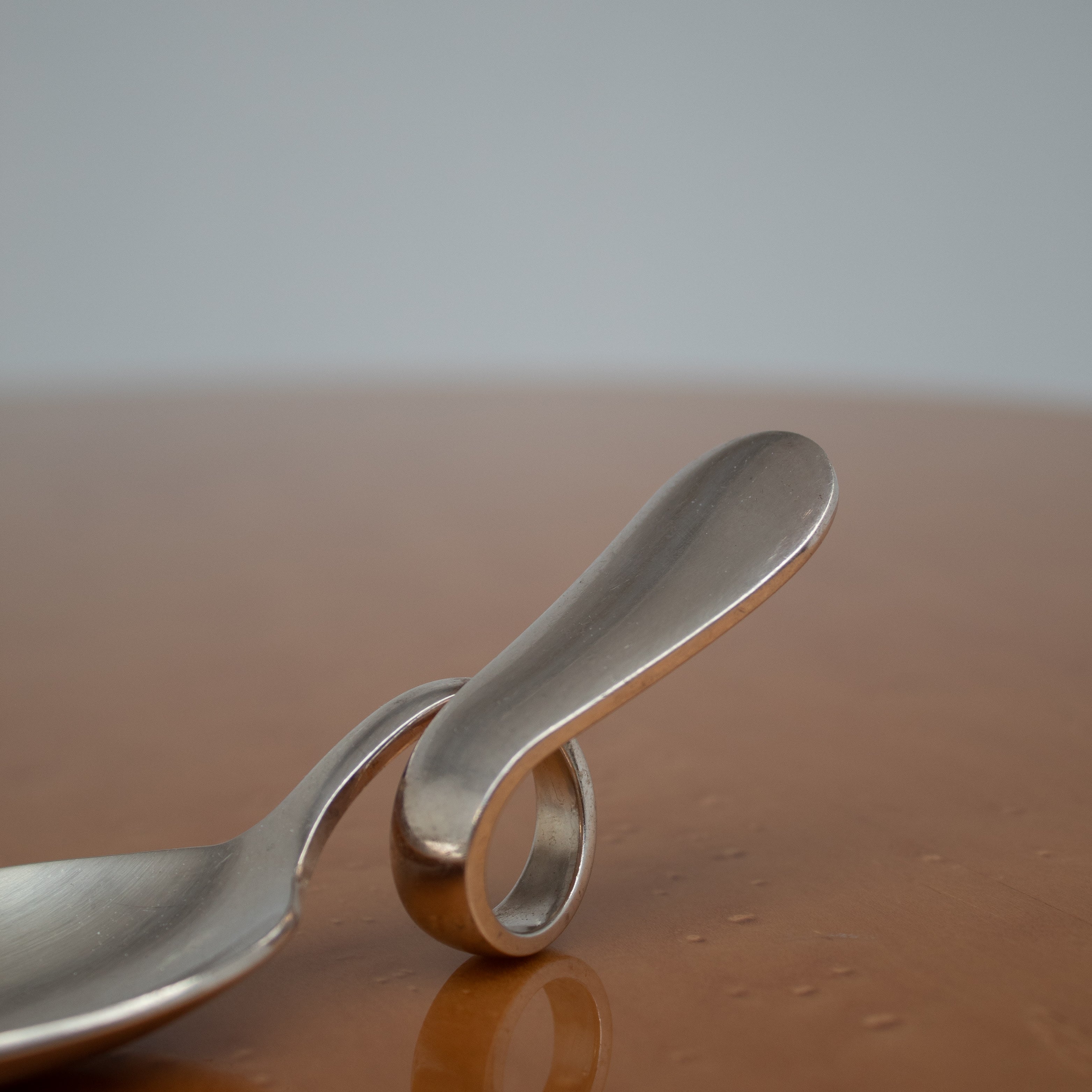 Set of 12 Tasting Spoons by Broggi Milano — close-up of metal handle detail