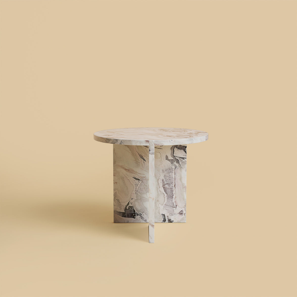 Round Marble Side Table - KYUSHU Series — additional view