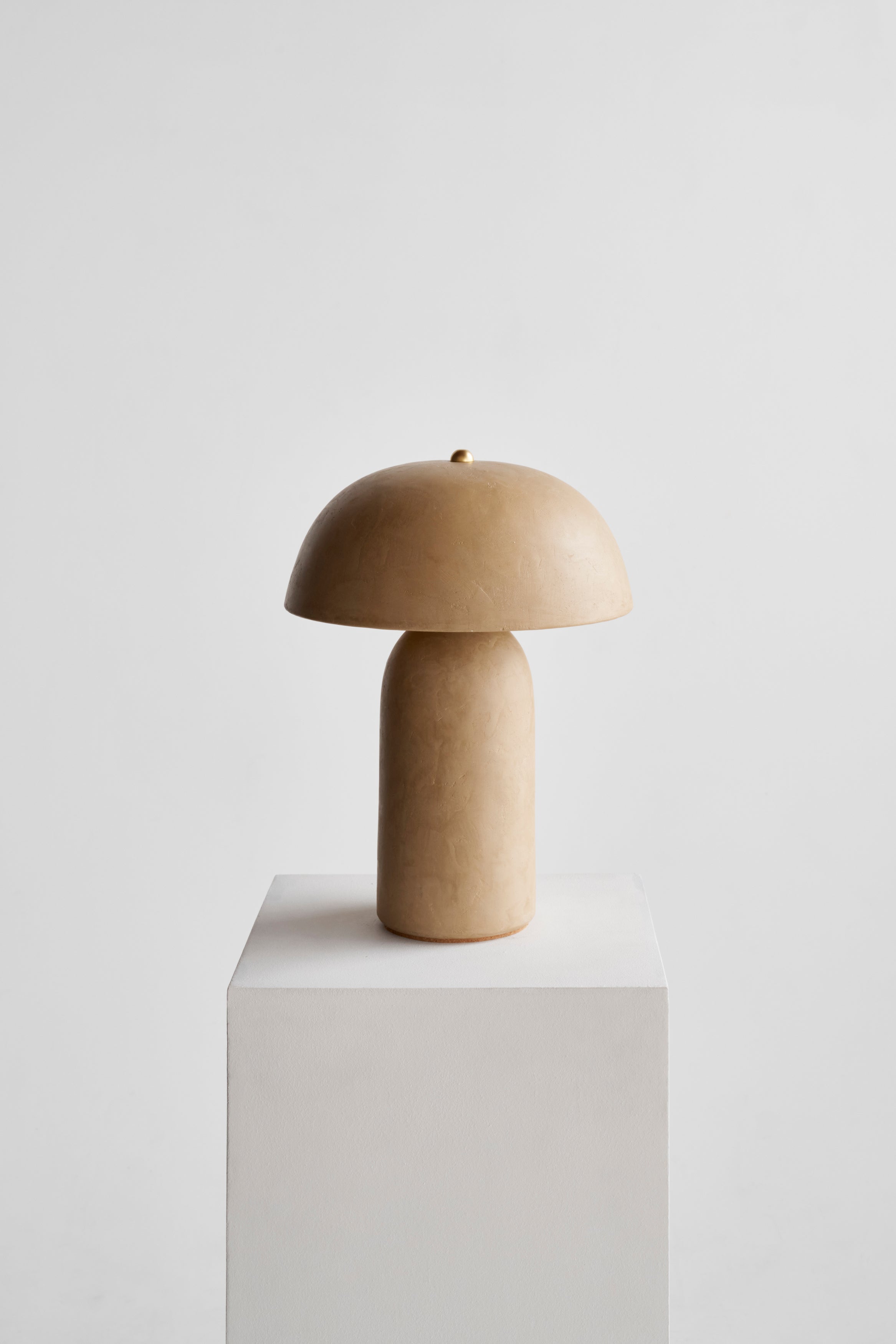 Lime Plaster Tera Lamp — side angle
