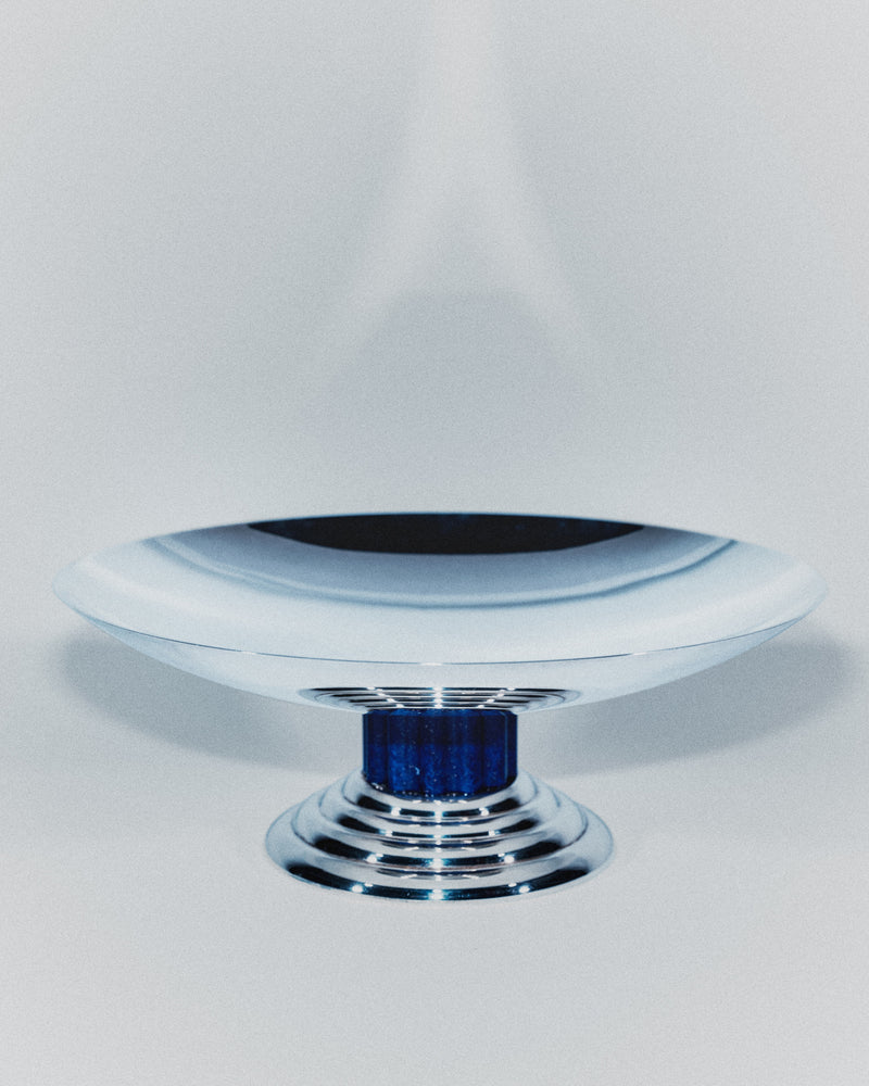 Maison Puiforcat, Silver-Plated Tazza after Jean Puiforcat, Art Deco Style, France, c.1990 by Sahi | The Oblist
