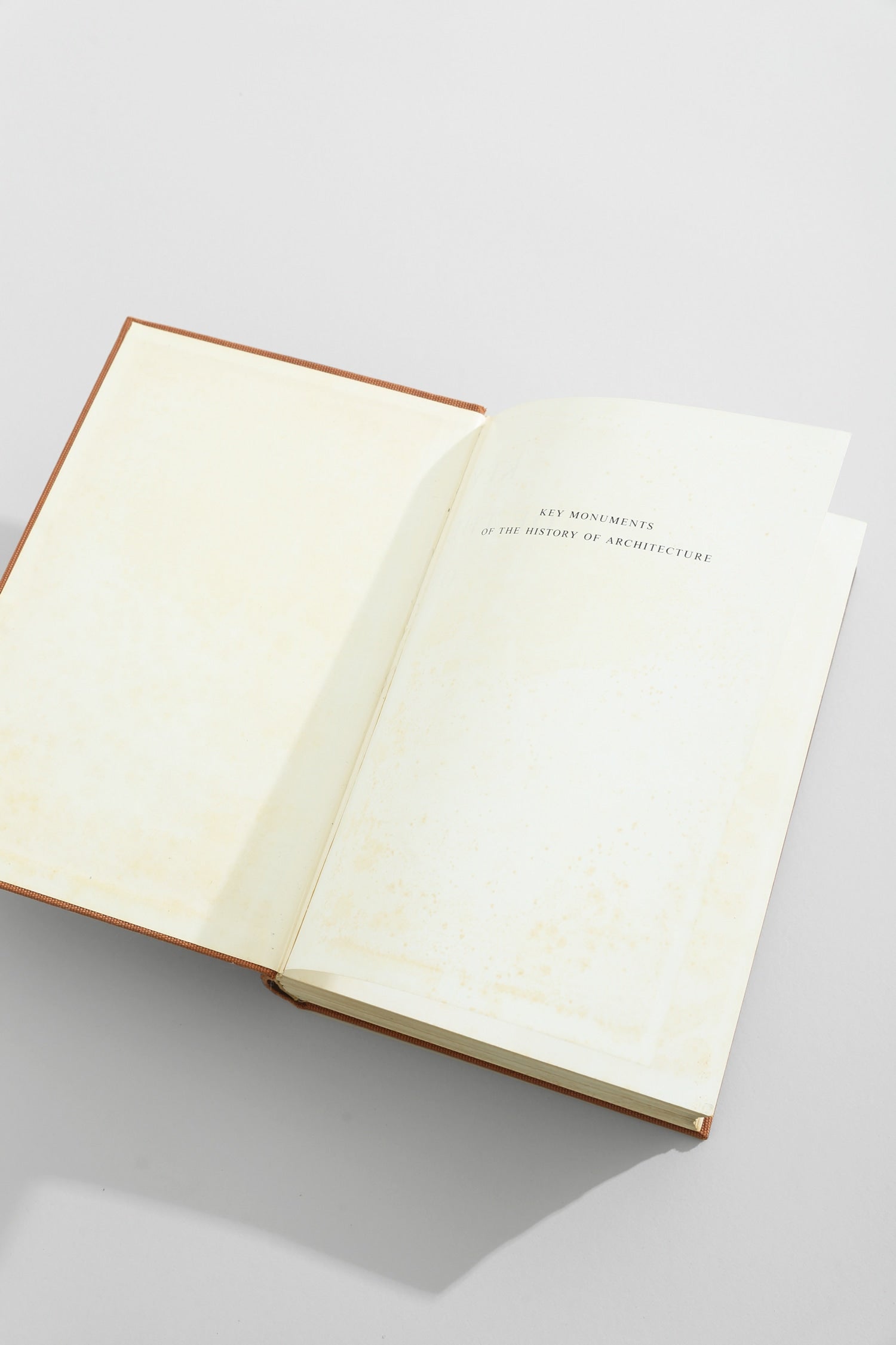 Key Monuments of the History of Architecture Book, 1964 — side angle