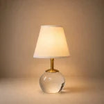 Cordless Crystal Table Lamp — detail view