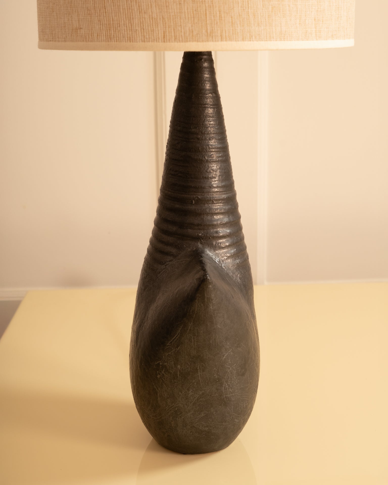 Single-fired Stoneware Lamp