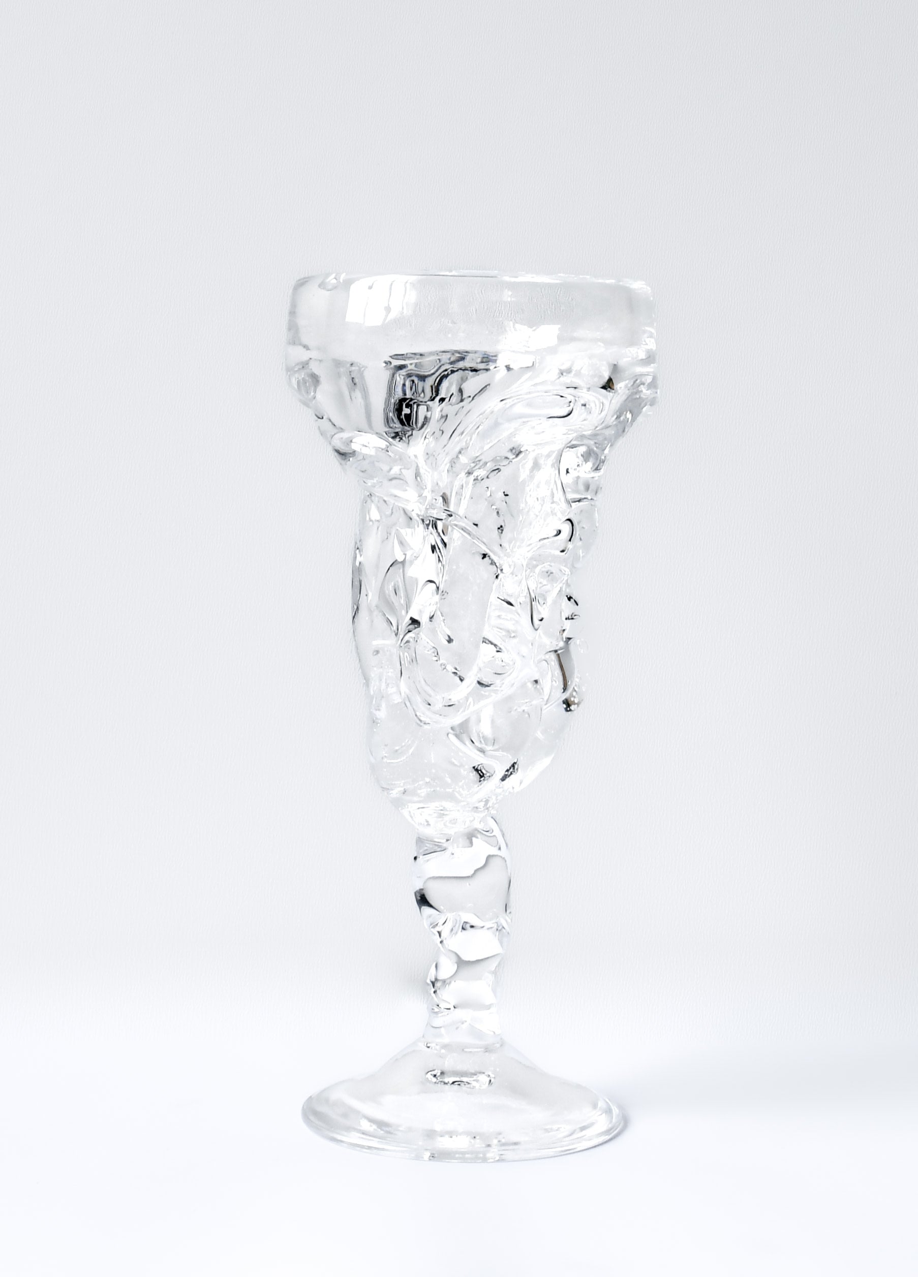 Hand-blown Chalice — side angle