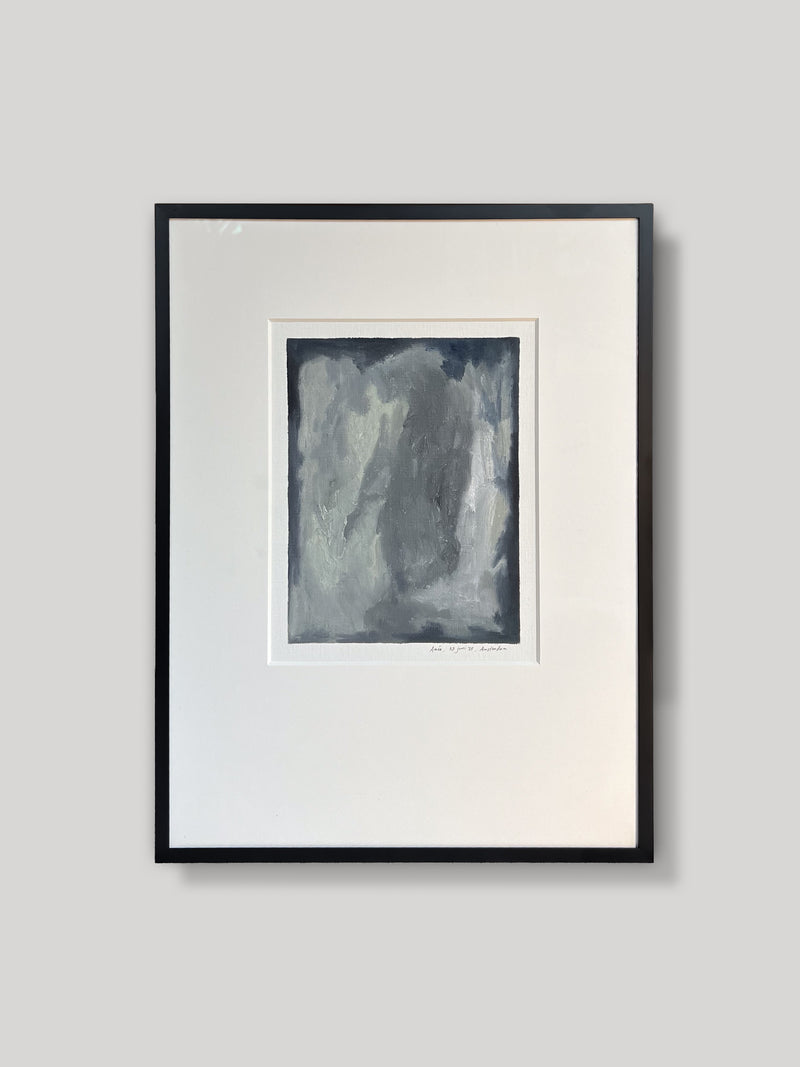 Oil painting on paper - 14 - by Aimée Adriaansen (2025) | The Oblist — gray tones, contemporary art