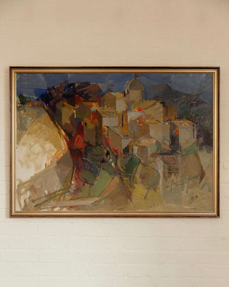 Vintage Oil On Canvas Landscape Painting by Adrian van Arkel by Passé The Store | The Oblist