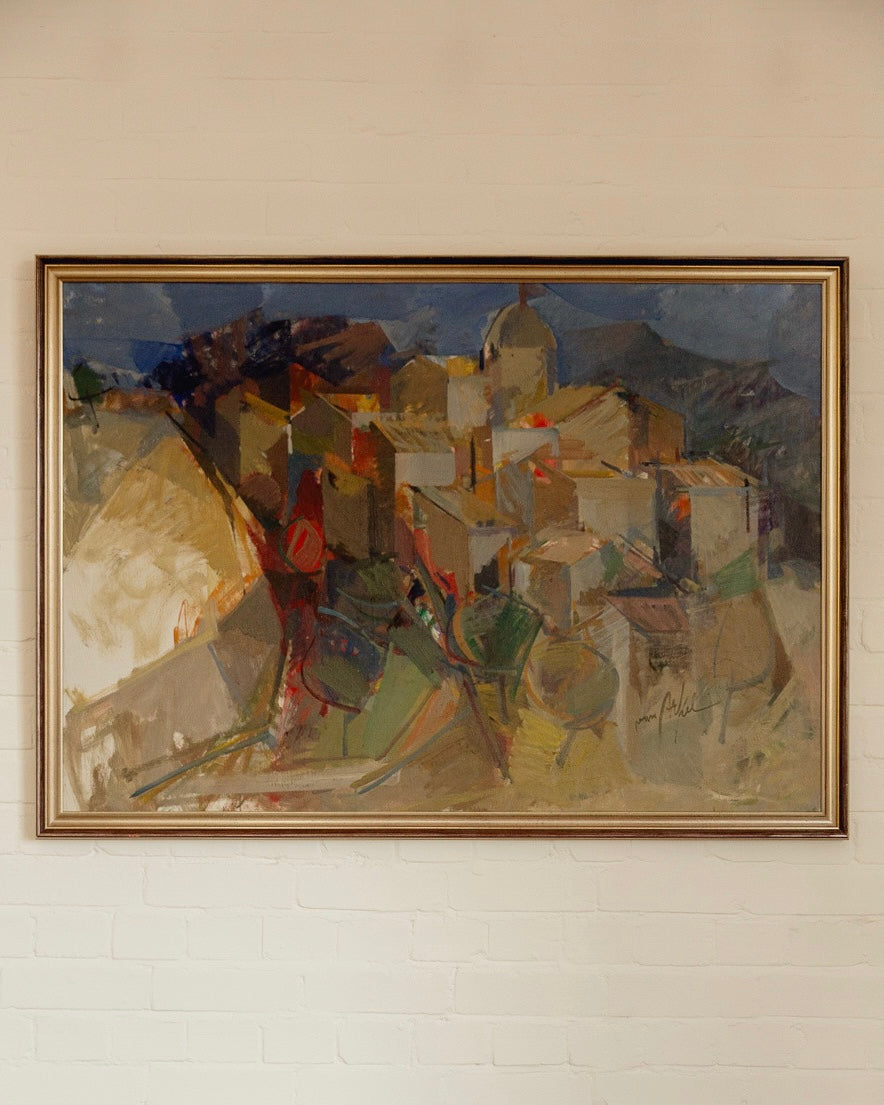 Vintage Oil On Canvas Landscape Painting by Adrian van Arkel by Passé The Store | The Oblist
