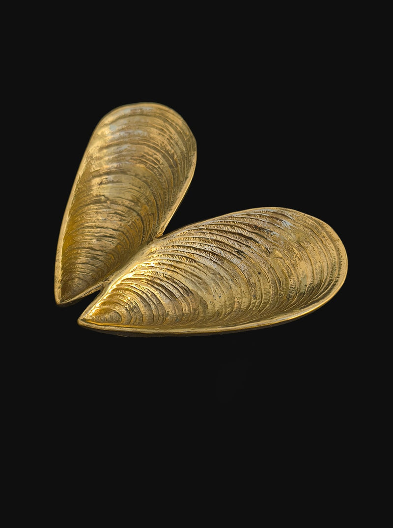 Brass Shell Vide Poche by Les Objoies | The Oblist — handcrafted brass design