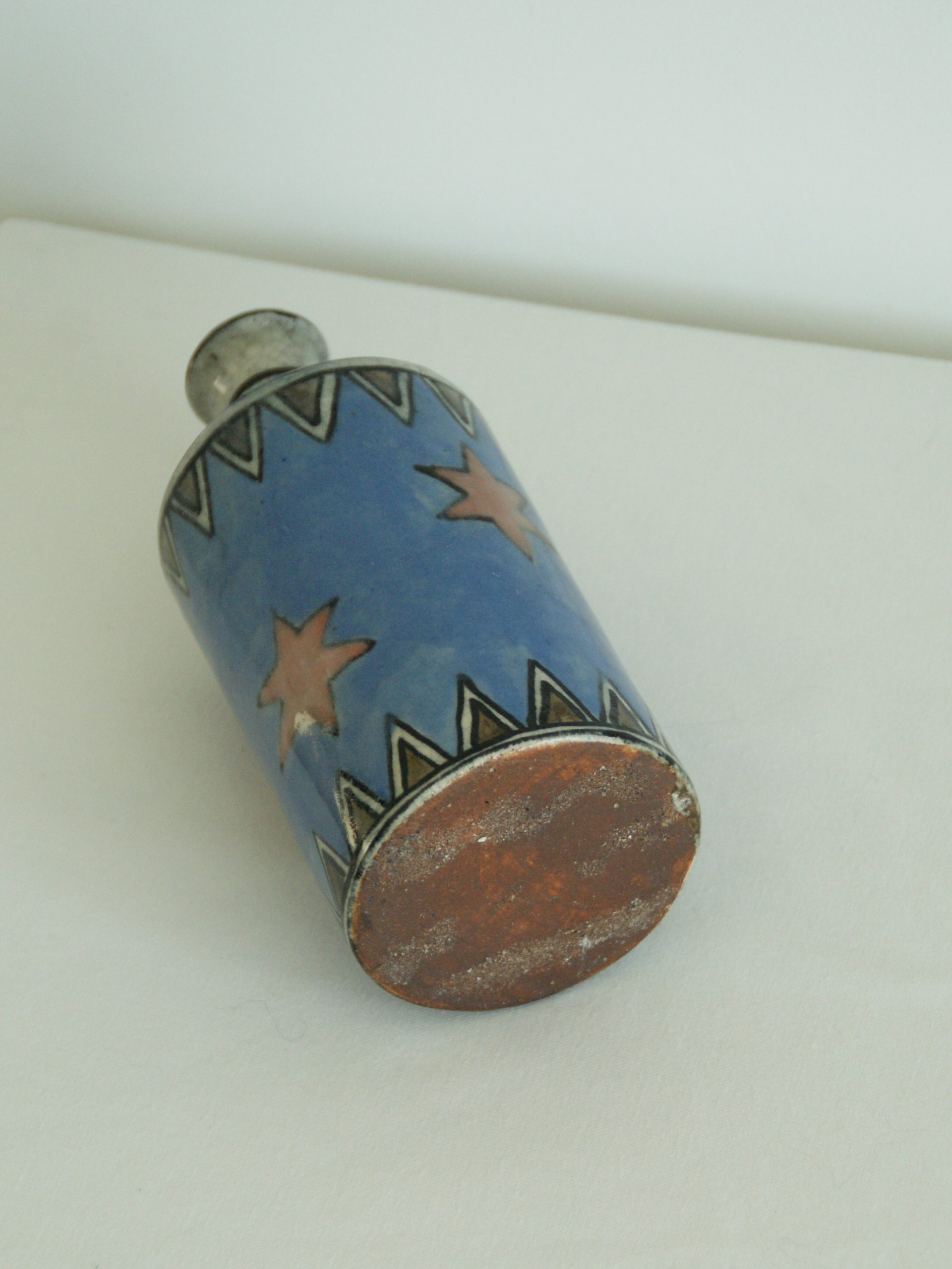 Stars Handpainted Vase — close-up