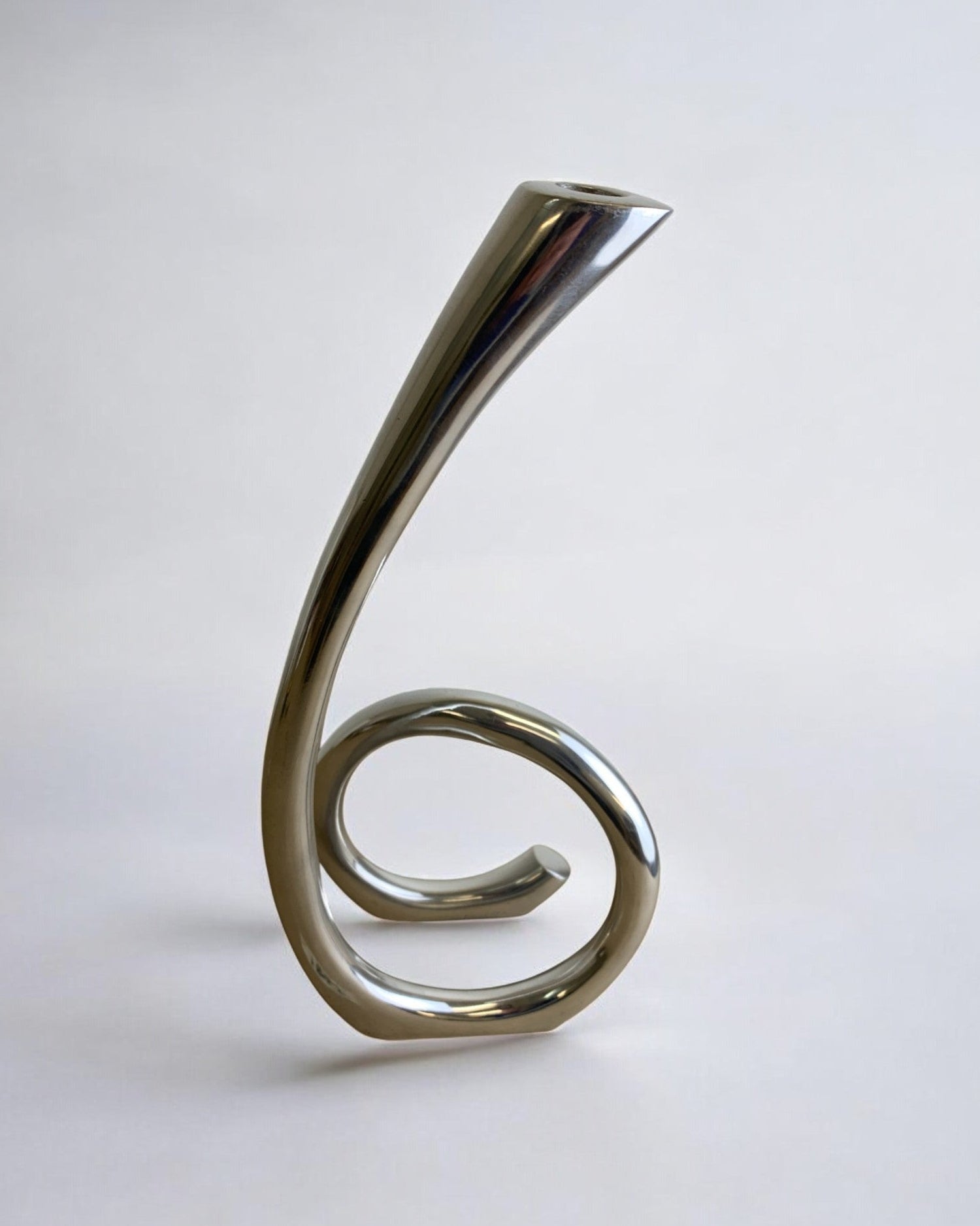 Biomorphic Candleholder by Malamar Studio | The Oblist — solid aluminum, vintage design