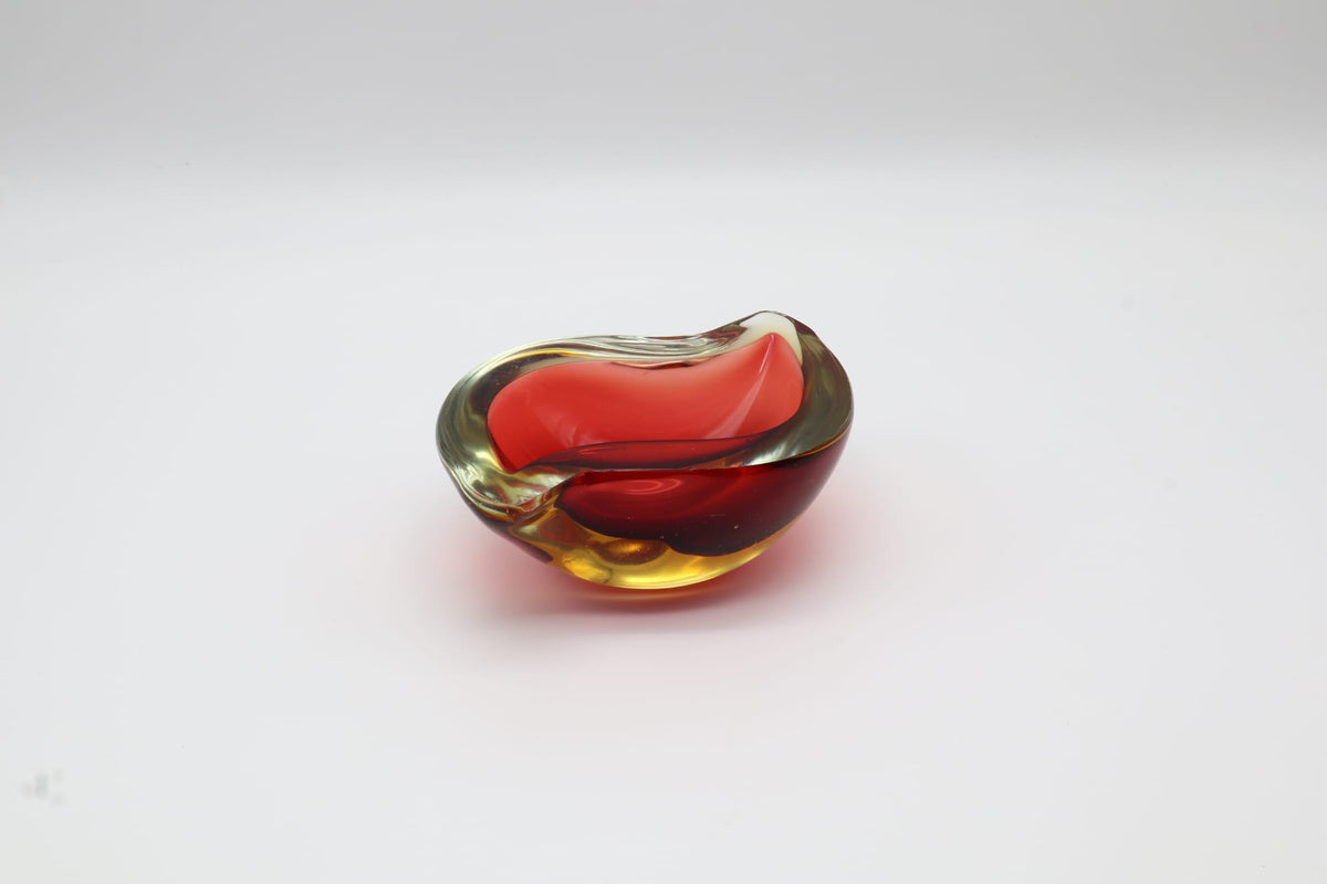 Vintage Murano Sommerso Glass Geode Bowl – Italy, 1960s by Forma Finds | The Oblist