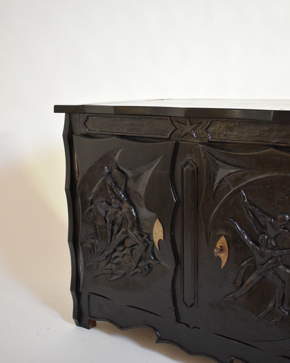 Johnny Ludécher Brutalist Cabinet, 1950s