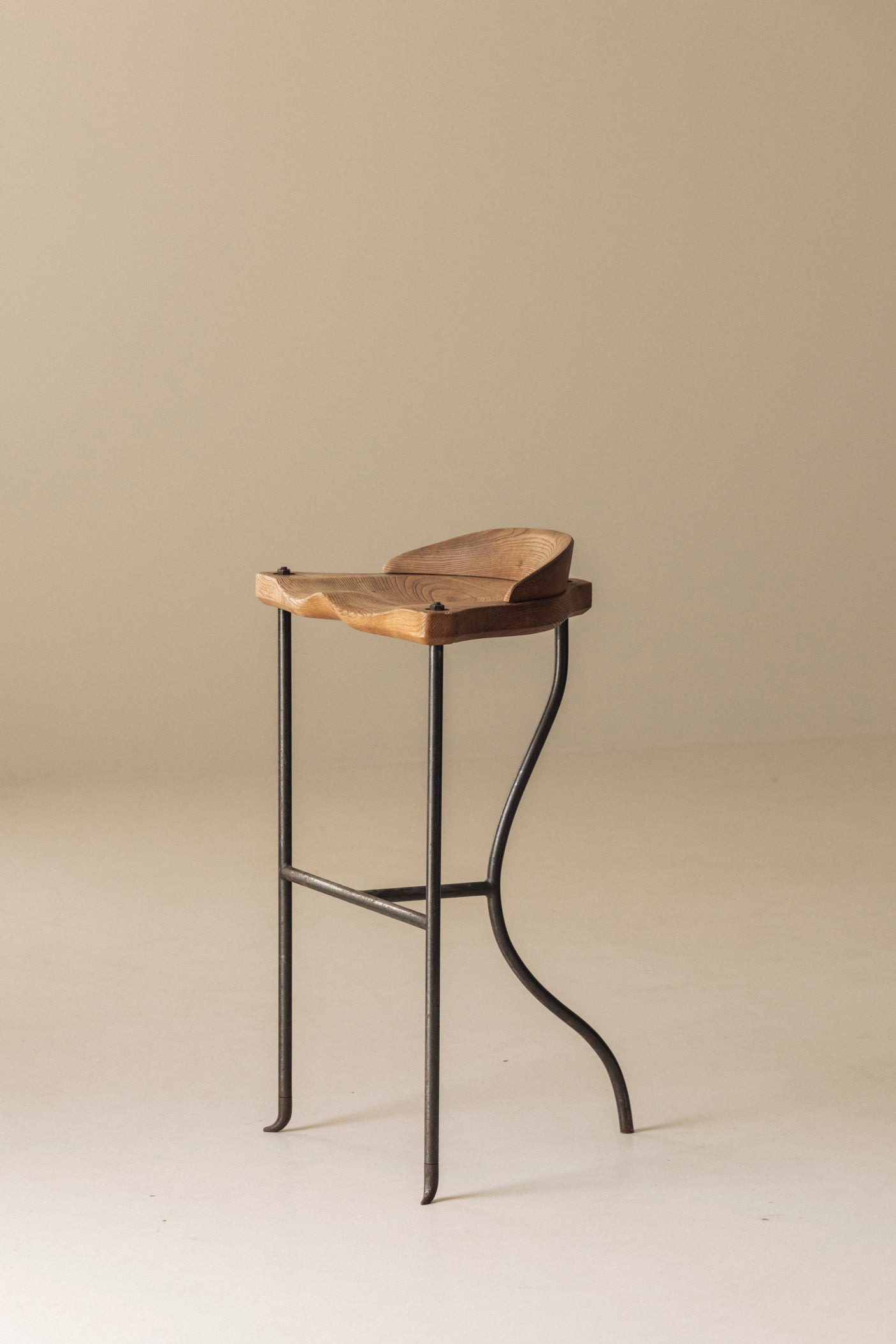 Rare 'Noah' Stool by Nigel Coates for SCP, 1988 — detail view