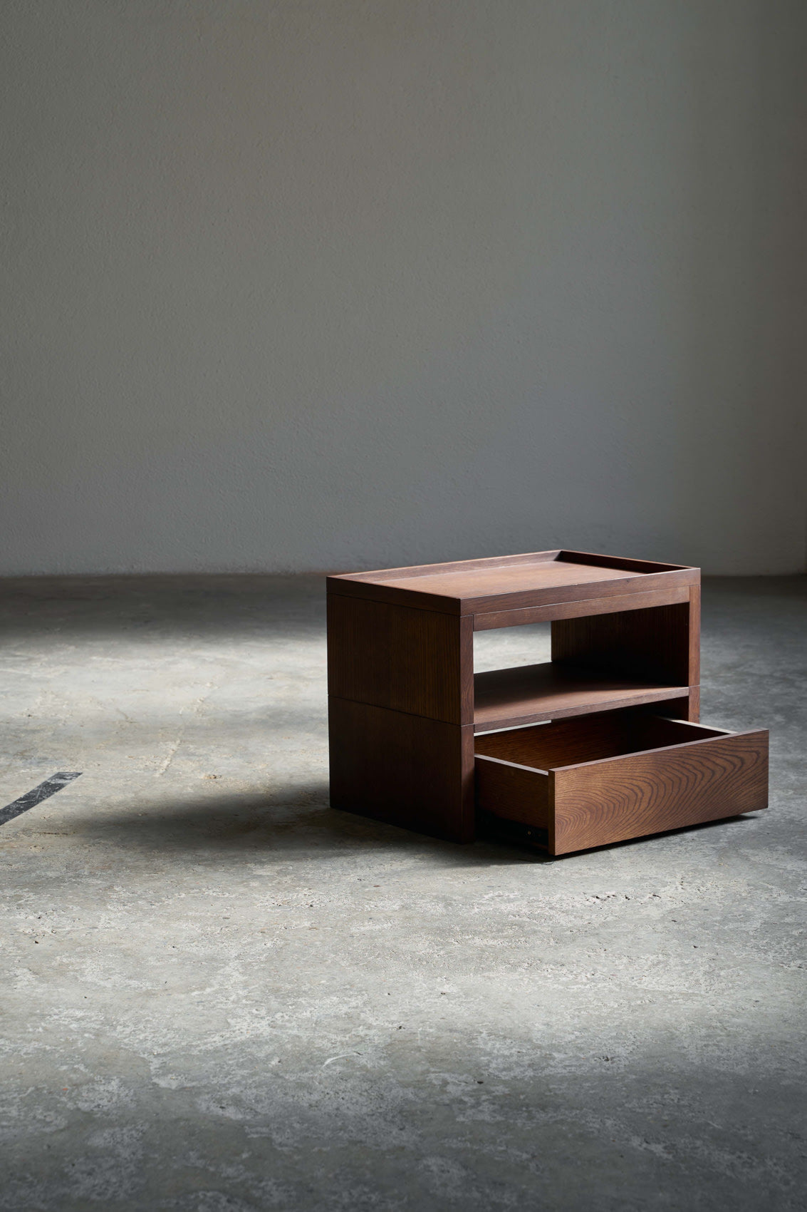 Eileen Bedside Table + Tray — lifestyle setting