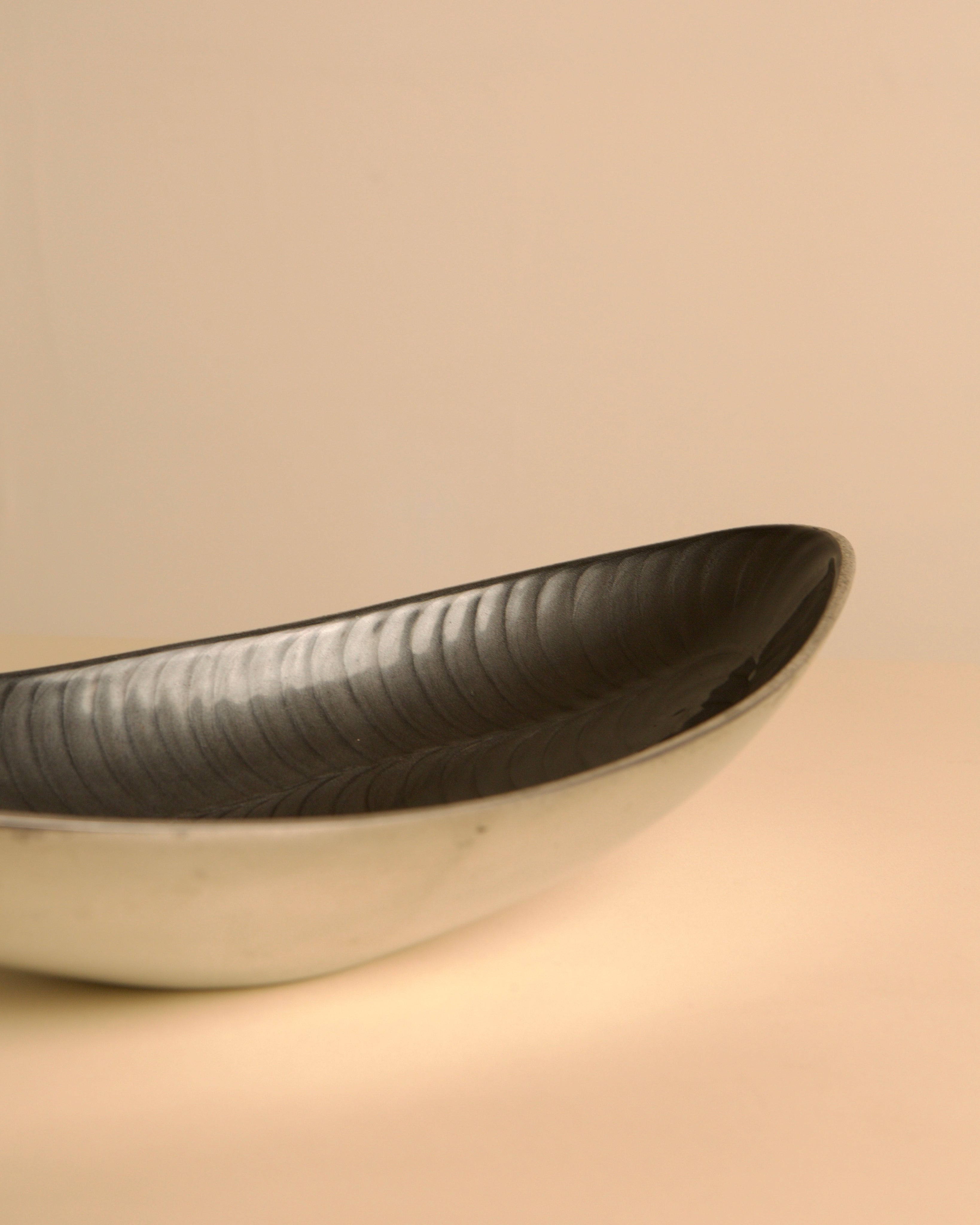 "Galassia" storage compartment in gray aluminum by Brandani 80's — lifestyle setting