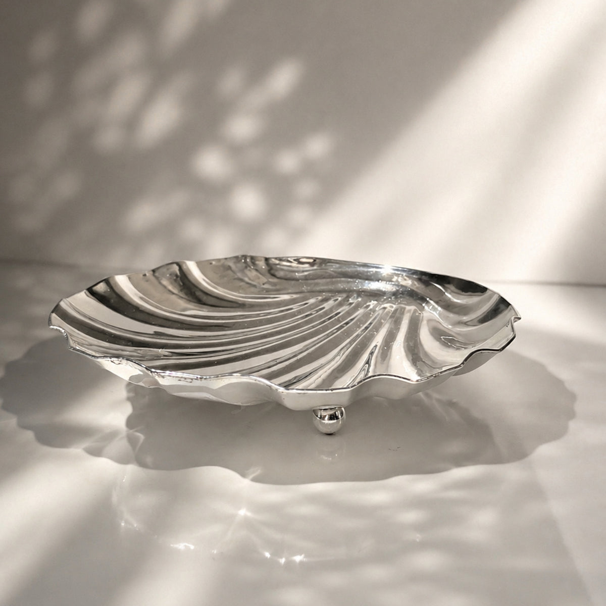 Italian Silver Plated Shell Bowl by Dodo Vintage