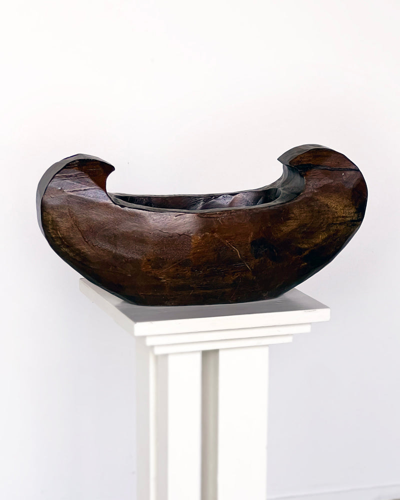 Hand-Carved Japanese Crescent Bowl by Porter Studio | The Oblist