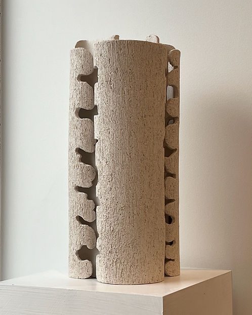 Untitled - Table Lamps in Ceramic — close-up of textured ceramic surface