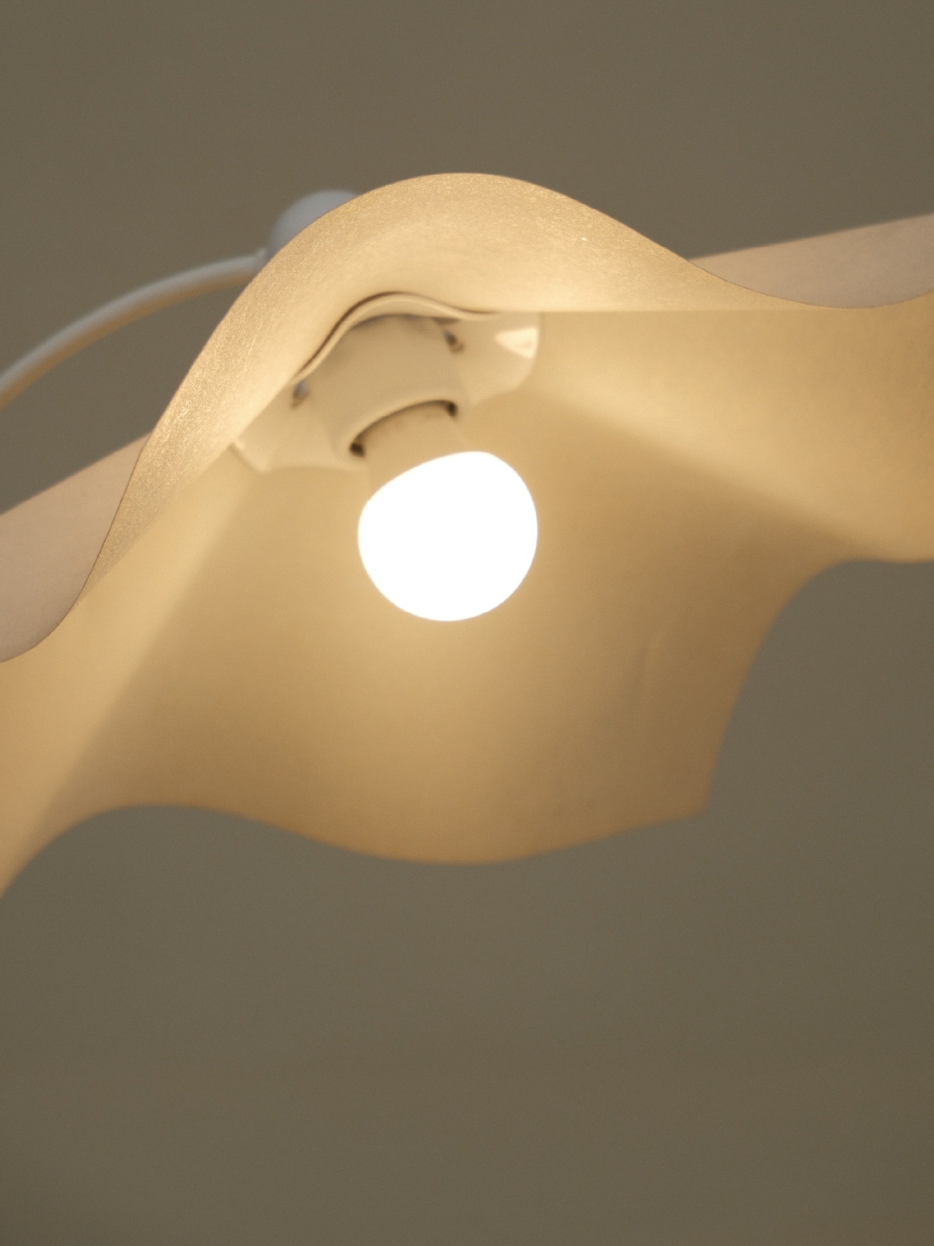 Vintage Artemide 'Area Curvea' Table Lamp by Mario Bellini — detail view
