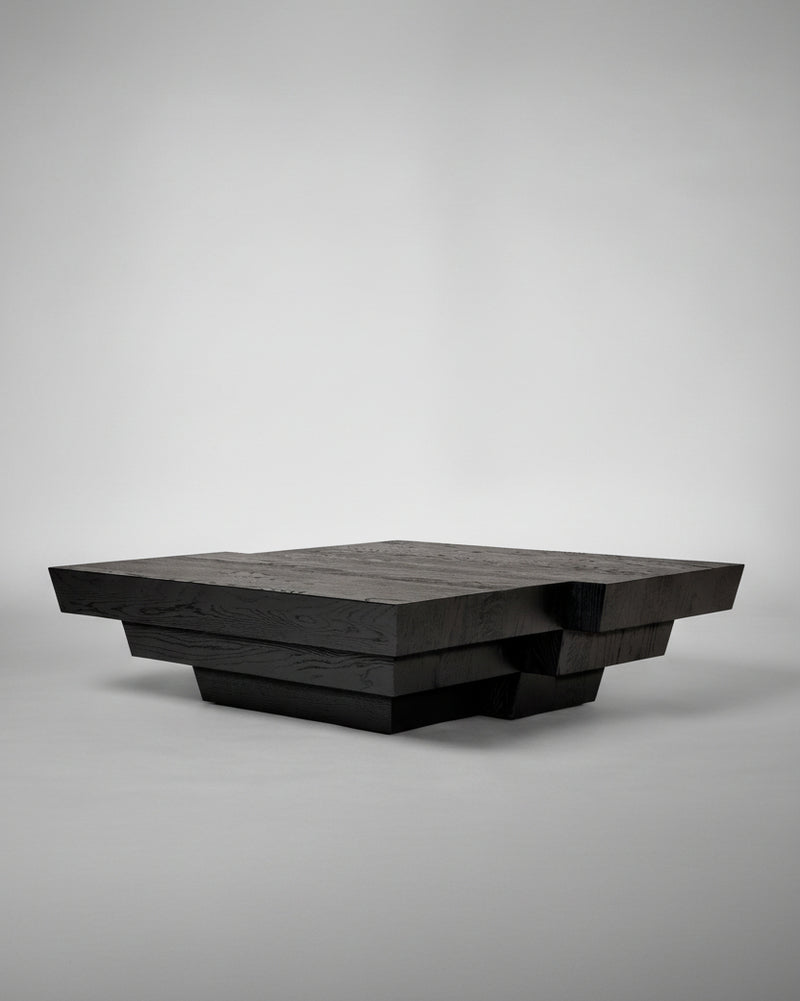 Taes Coffee Table by Mokko | The Oblist — handcrafted black wood design
