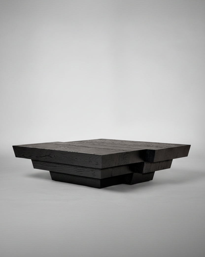 Taes Coffee Table by Mokko | The Oblist — handcrafted black wood design