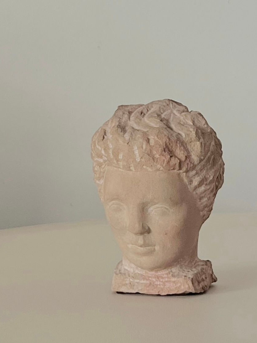 Stone Bust by Helge W. Högbom 1950s