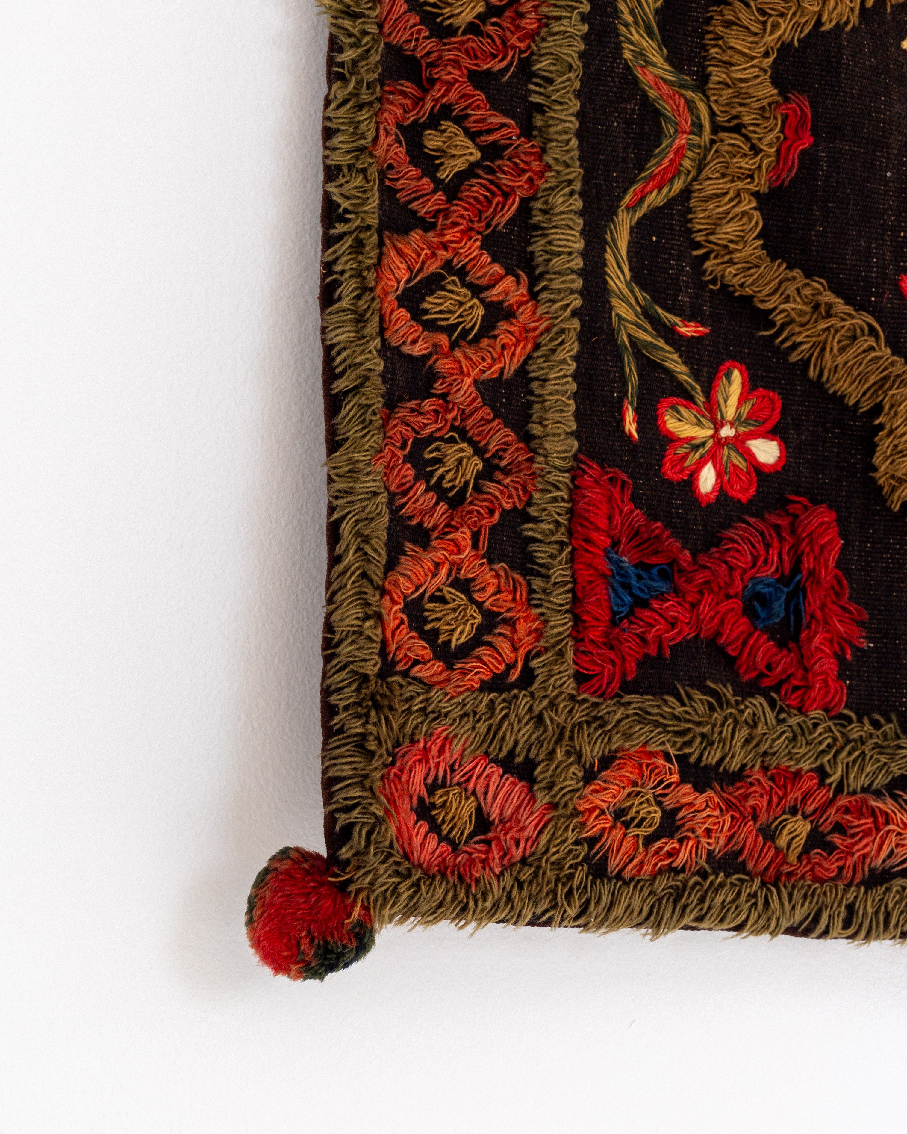 Antique Swedish Wedding Tapestry, 1851