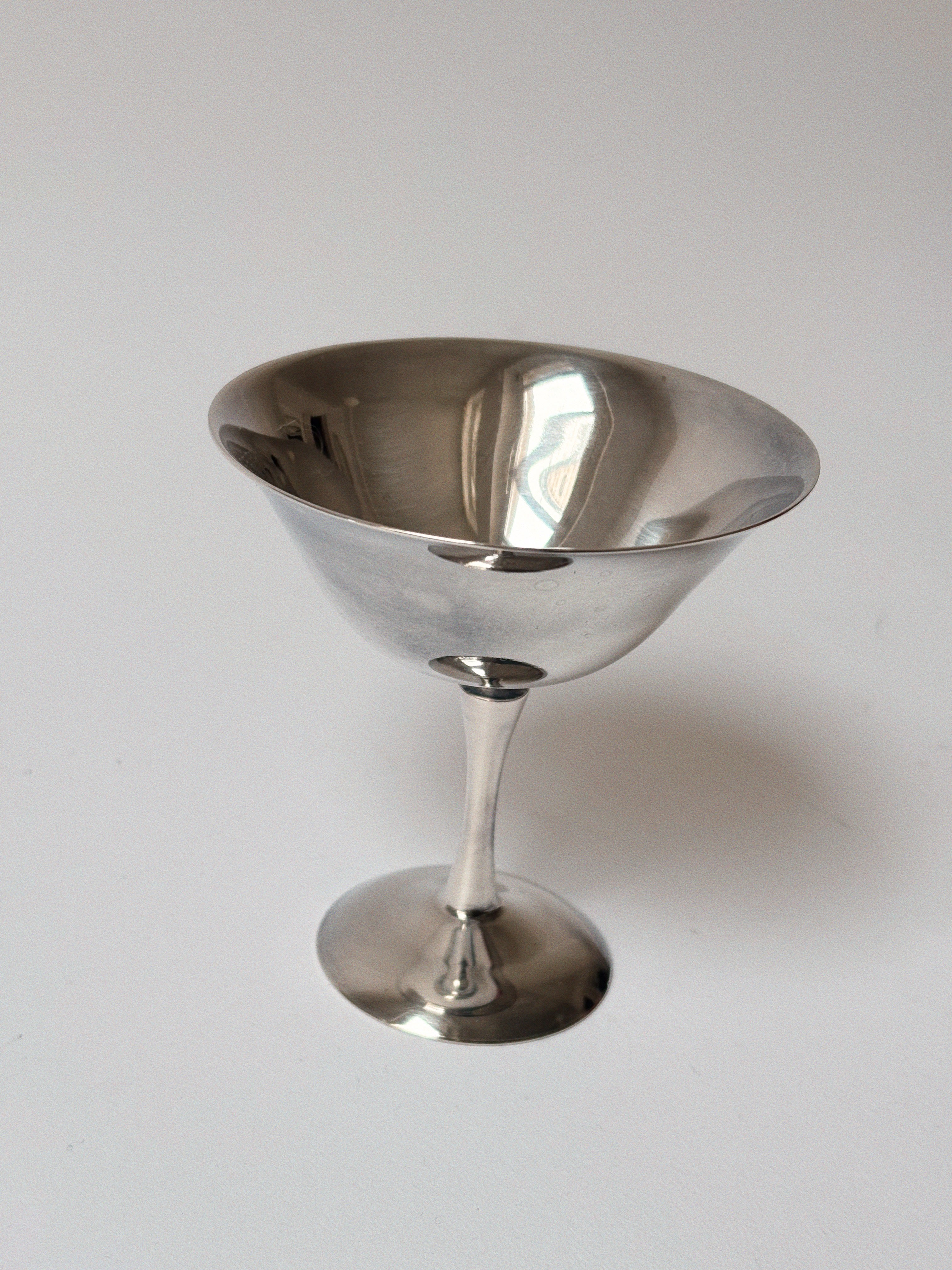 6 Silver Plated Champagne Coupes, 1978 Poland — lifestyle setting