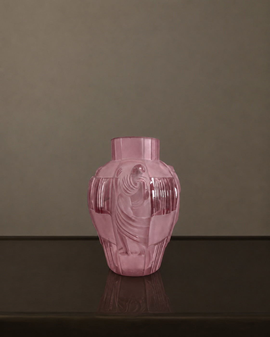 Art deco vase by Artur Pleva — side angle
