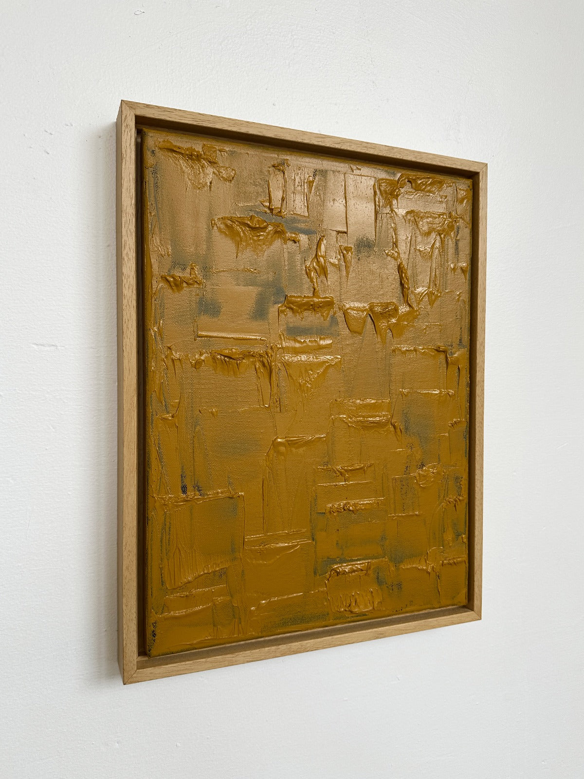 'Ochre Yellow - Burnt' Painting — detail view