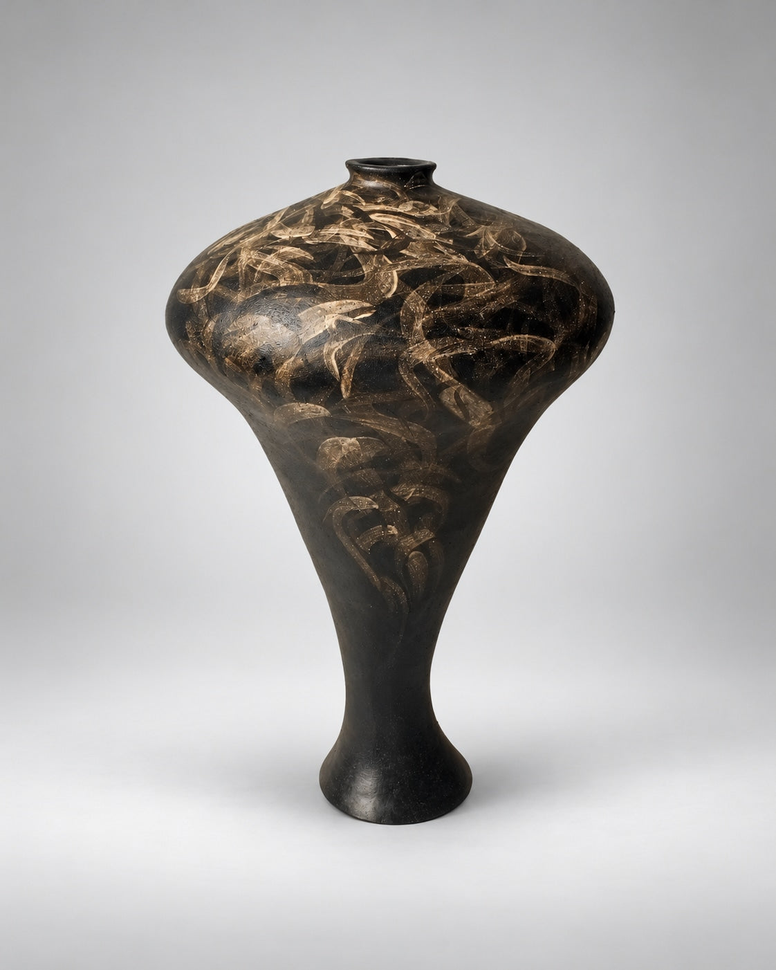 Organic Modern Vessel in Ceramic - Gestural Earth Collection by Beverly Morrison - Sculptor | The Oblist