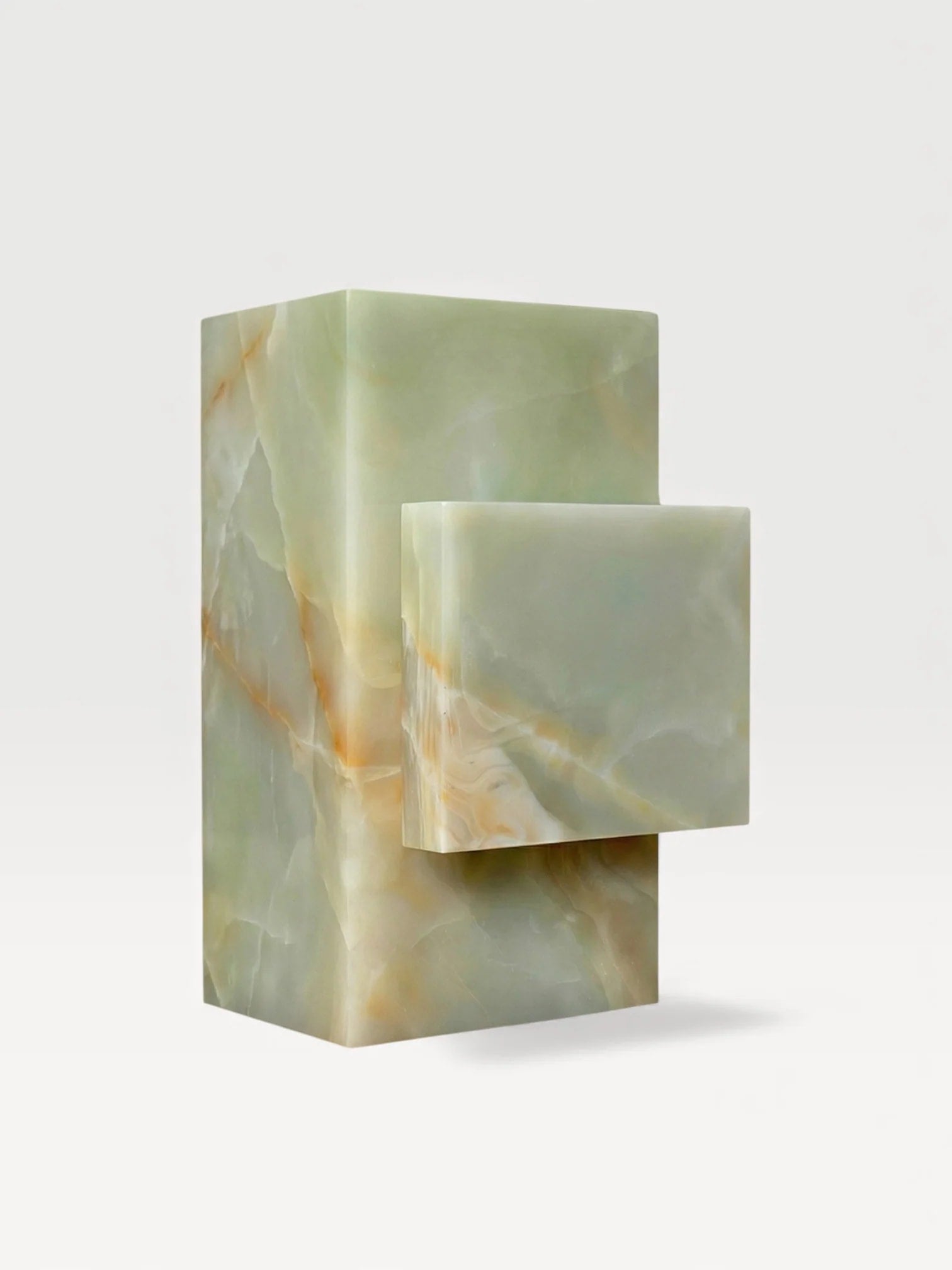 Ella Green Onyx - Marble Coffee Table — detail view