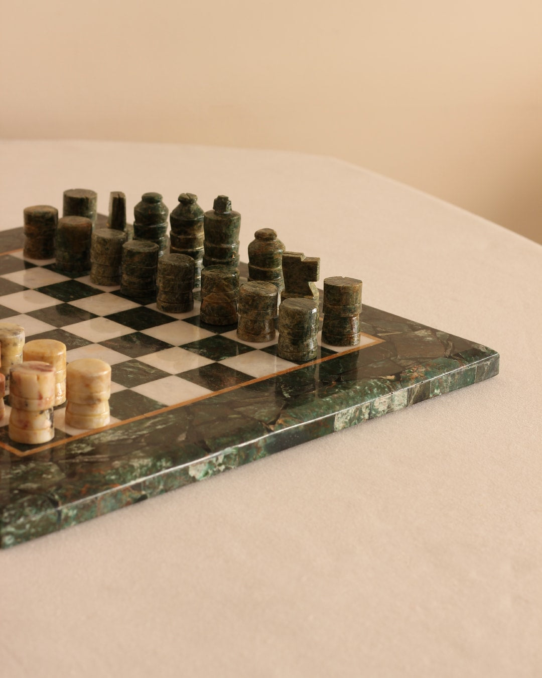 Marble Chess Set — detail view