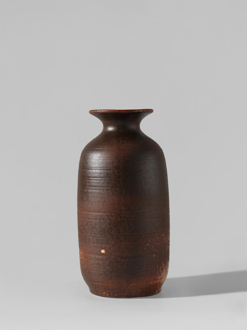 Unglazed Brown Ceramic Vase, Germany, 1960s by Vintage Stories | The Oblist — handcrafted brown ceramic