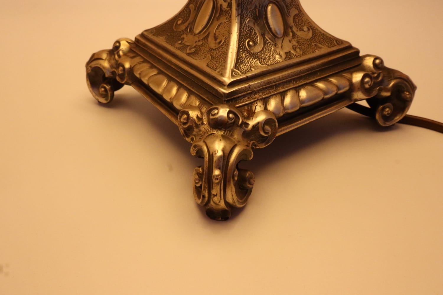 Brass Table Lamp – France, 1960s — lifestyle setting