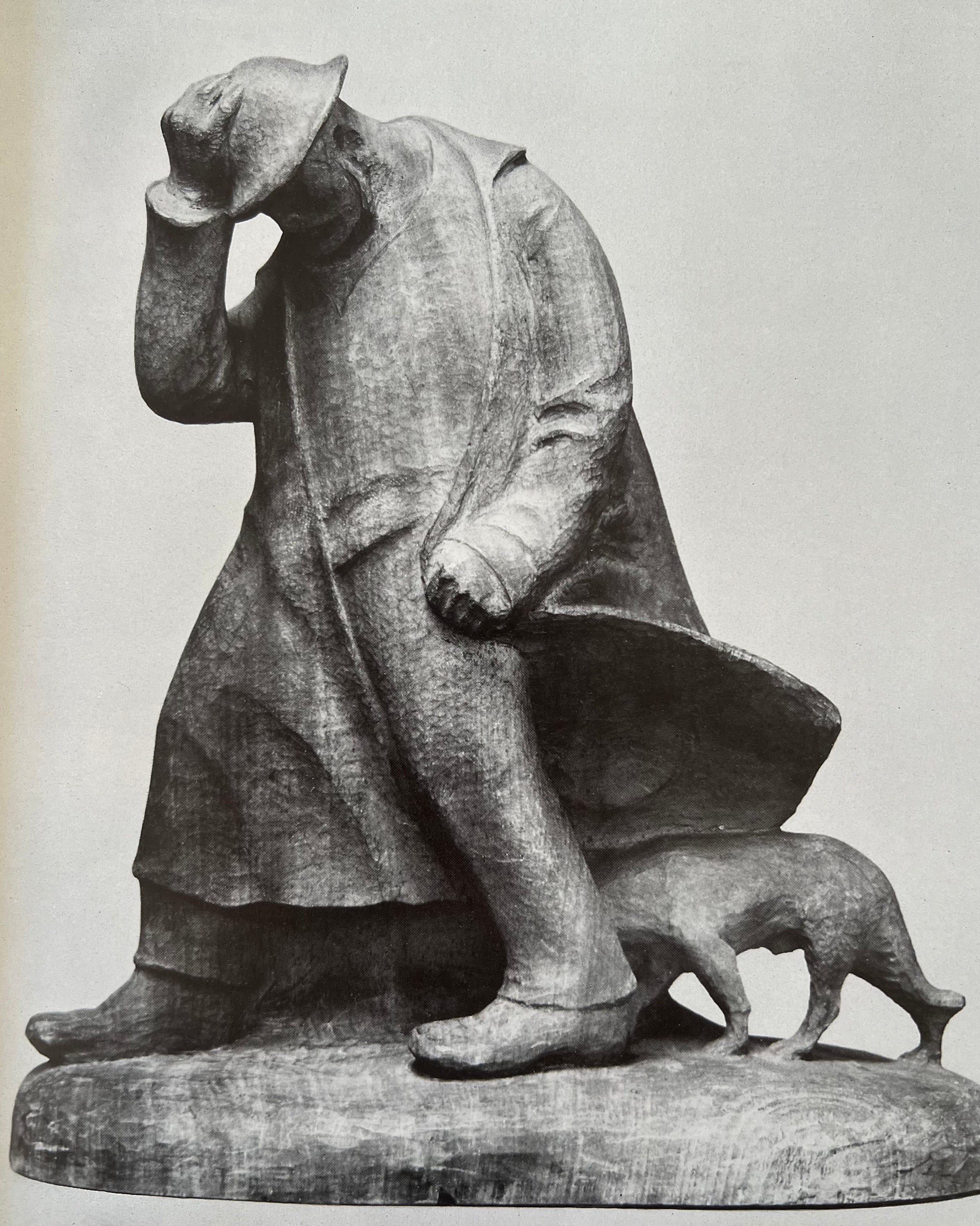 Ernst Barlach - Sculpture, Vintage Art Book, 1985 — side angle