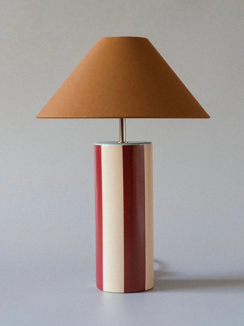 Ombrellina Table Lamp - Oxblood & Cognac by mattina moderna | The Oblist — ceramic, modern design