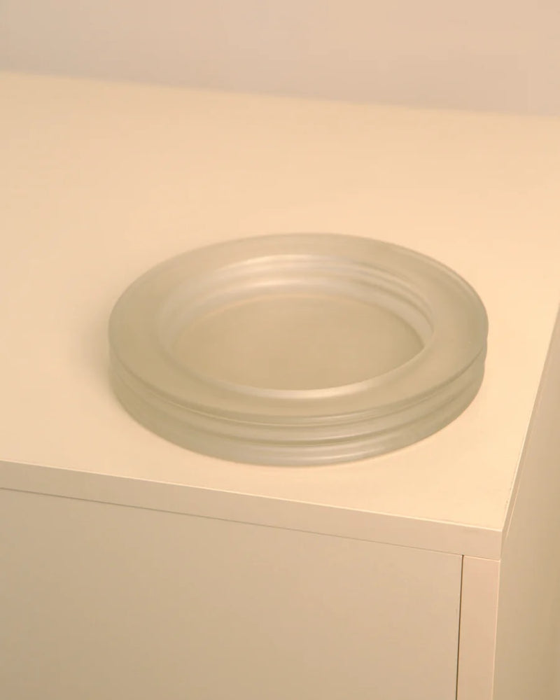 Opaque glass Onda vide-poche by Sergio Asti vintage 1960s