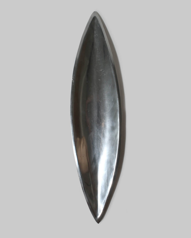 Polished Aluminum Long Decorative Bowl by Vintage Stories | The Oblist