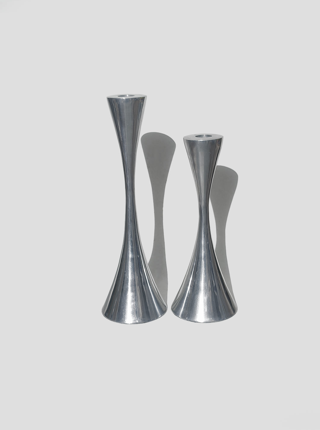 Pair of Modern Candle Holders by Les Objoies | The Oblist
